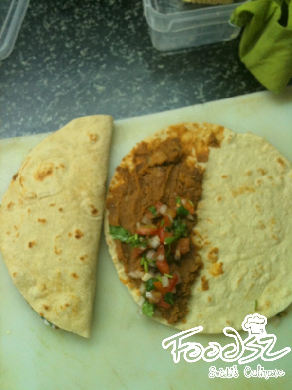 Foodsz Red Bean Quesadillas with Ranch Dip and Fresh Tomato Salsa