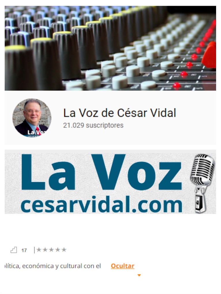 LA VOZ DE CÉSAR VIDAL (Clic en foto)