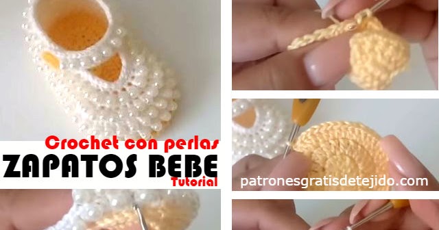 posibilidad silbar Espere Zapatos Crochet para Bebe Recién Nacida / Tutoriales Paso a paso