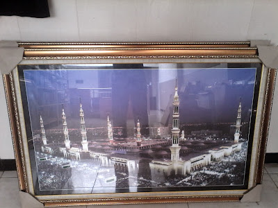 Kaligrafi Gambar Foto Mekah Al Mukaromah