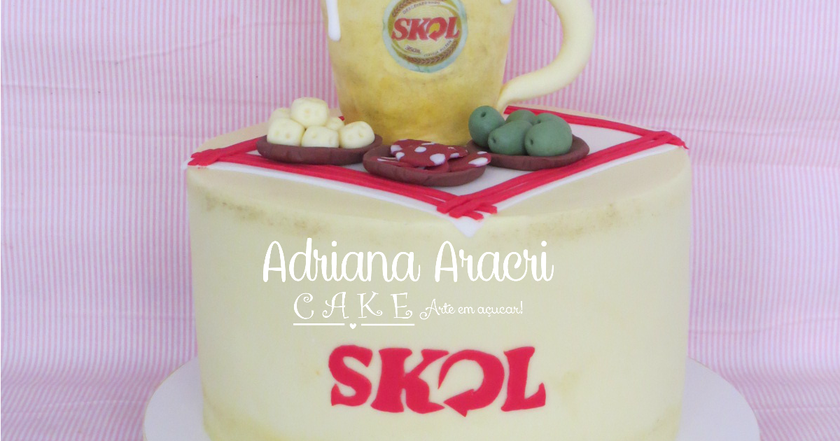 Bolo Cerveja Skol1, Adriana Cake Designer
