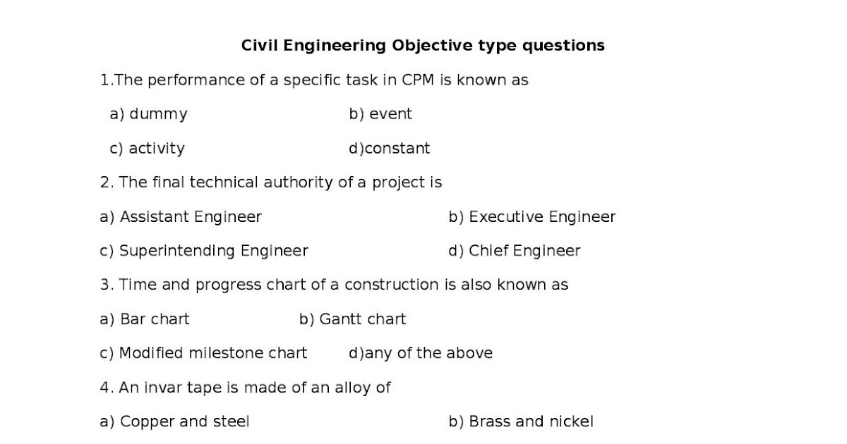 Civil Engineering - Building Construction