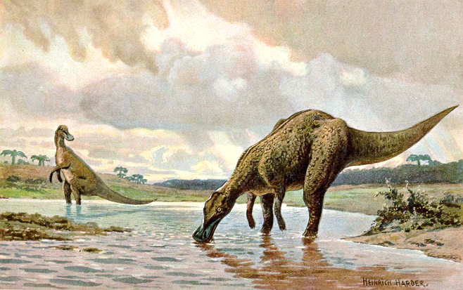 Momentos del Pasado: Ilustraciones antiguas de dinosaurios