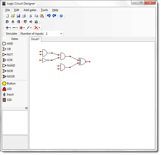 Mendesain Gerbang Logika (Logic Gate) Dengan Logic Circuit Designer