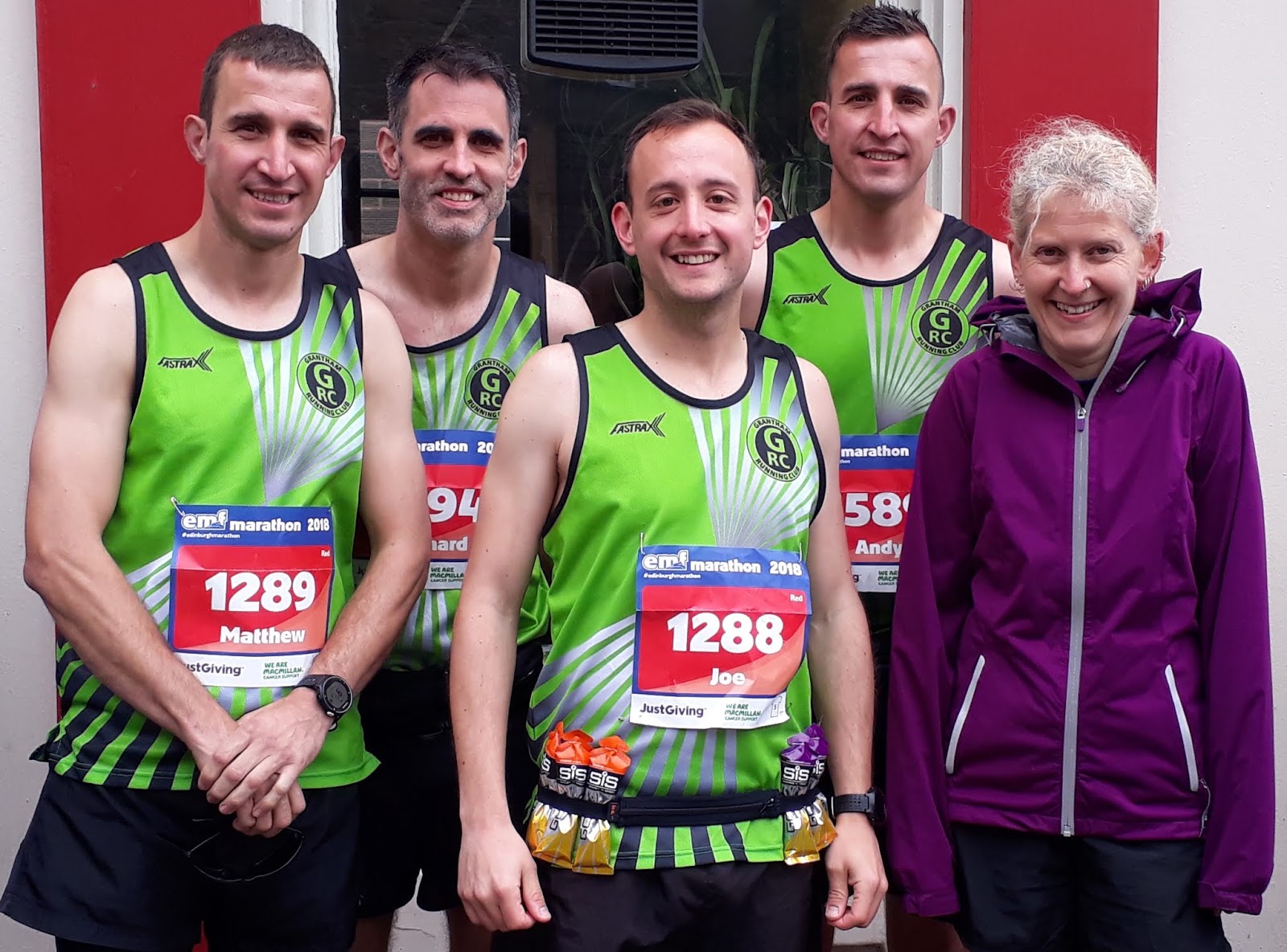 Grantham Running Club Edinburgh Marathon