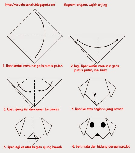  Origami  Mudah untuk  Anak  TK Anjing