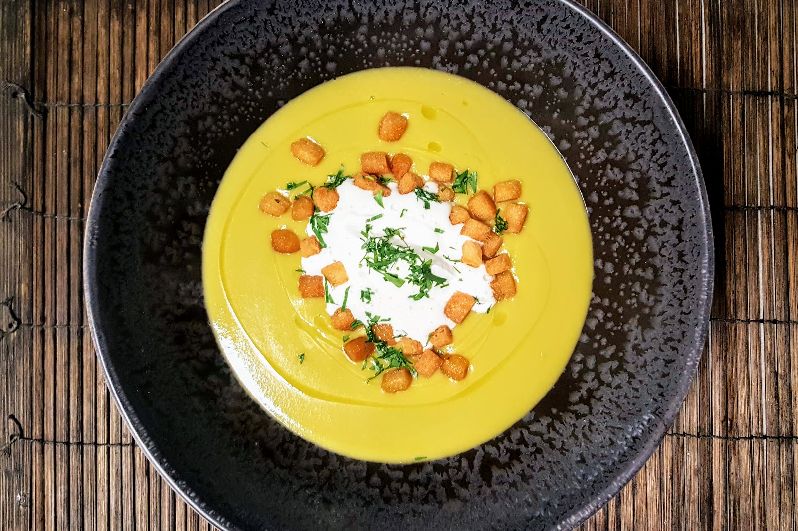 Potage Saint-Germain aux croûtons