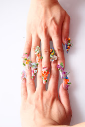 nail 3d nails acrylic designs crazy flower short stylish care pamper apply japanese flowers extravagant artificial bright idea trendy tips