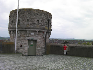dorchester keep barracks gatehouse and museum turret on roof dorchester keep battlements, access to public