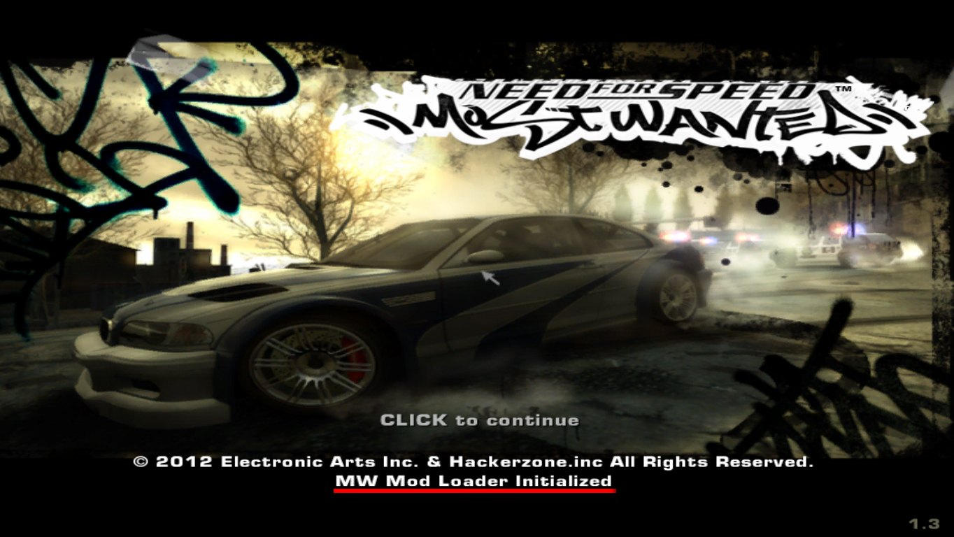 instal modloader nfs most wanted