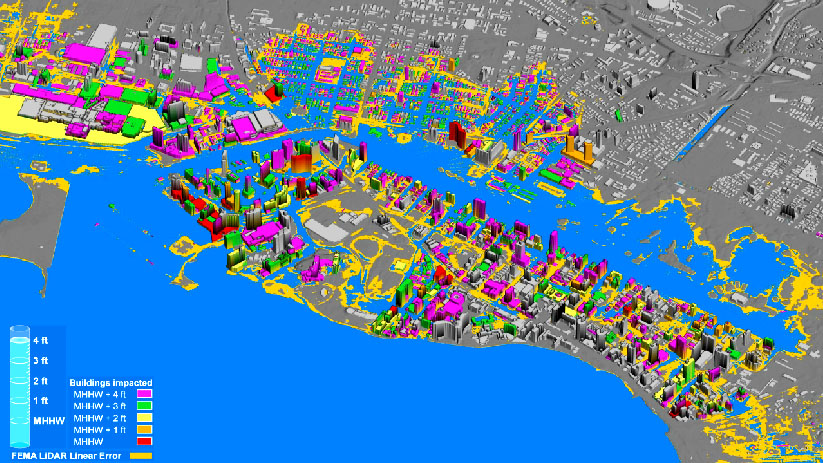 Honolulu tsunami map