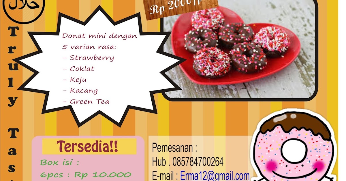 Contoh Brosur Donat Kentang Brosur dan Spanduk