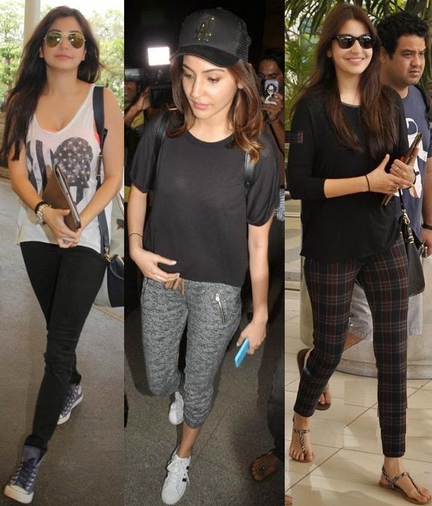 Anushka Sharma in super chic airport style