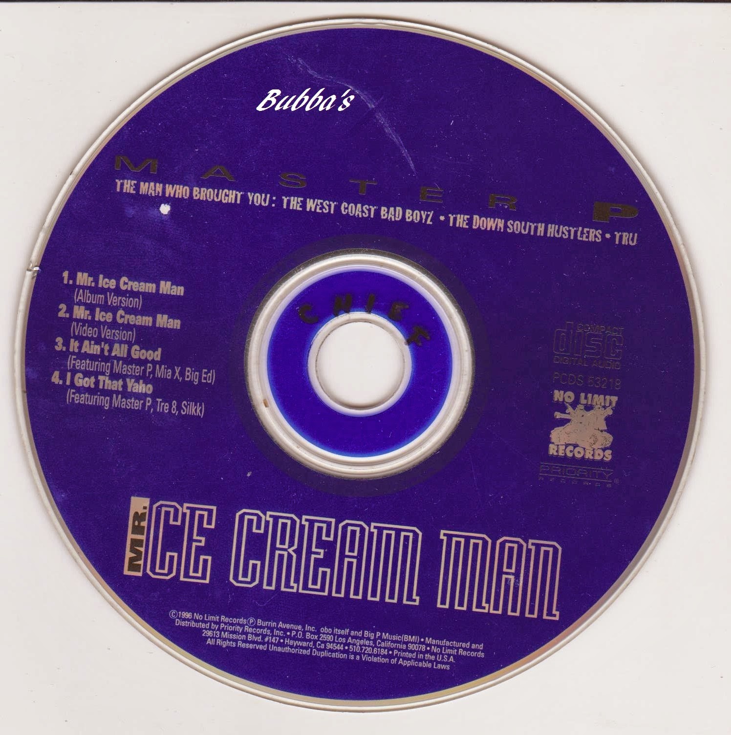 BabyBubba's Stash Master P ‎ Mr. Ice Cream Man