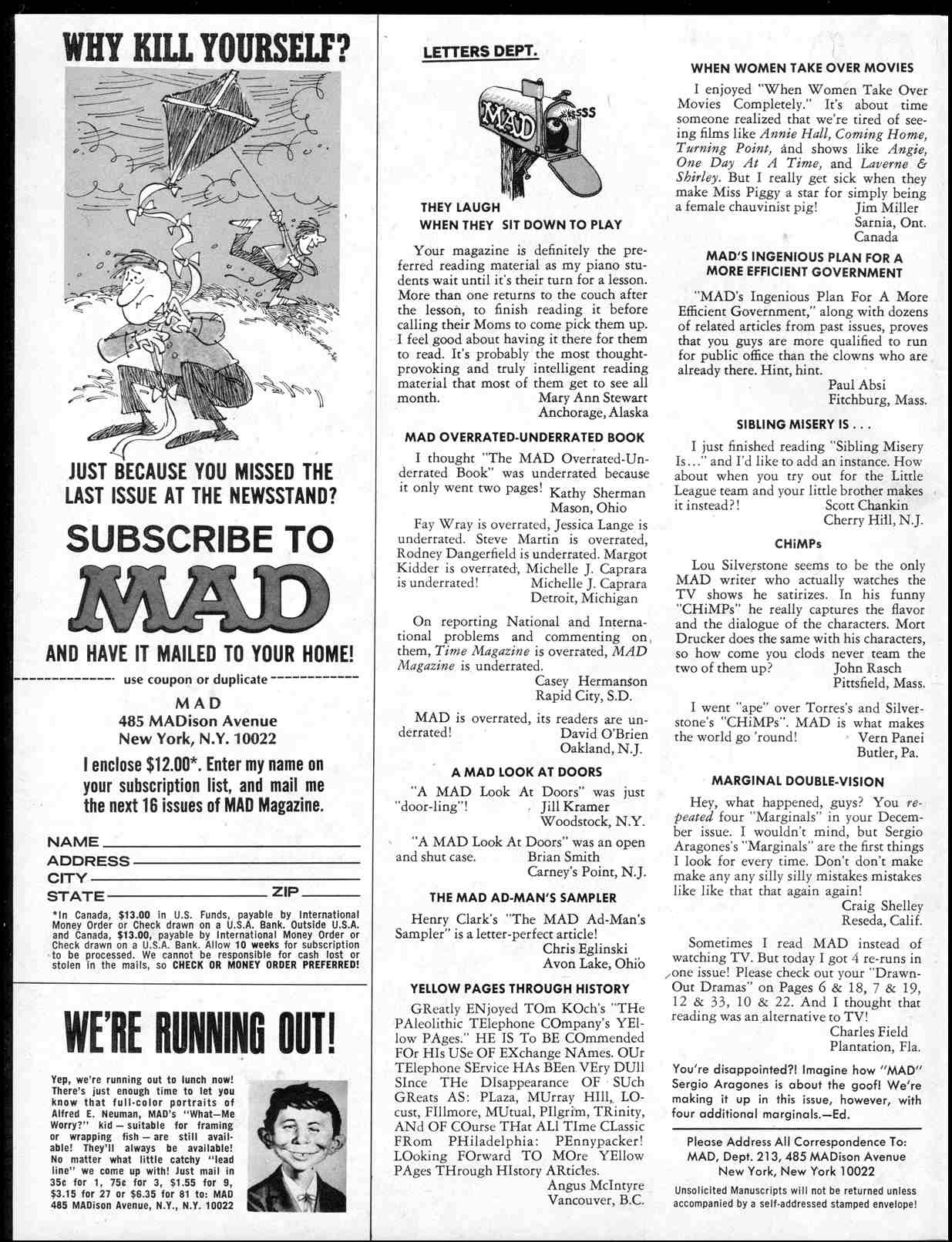 Read online MAD comic -  Issue #213 - 4
