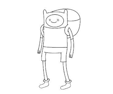 #2 Finn Coloring Page