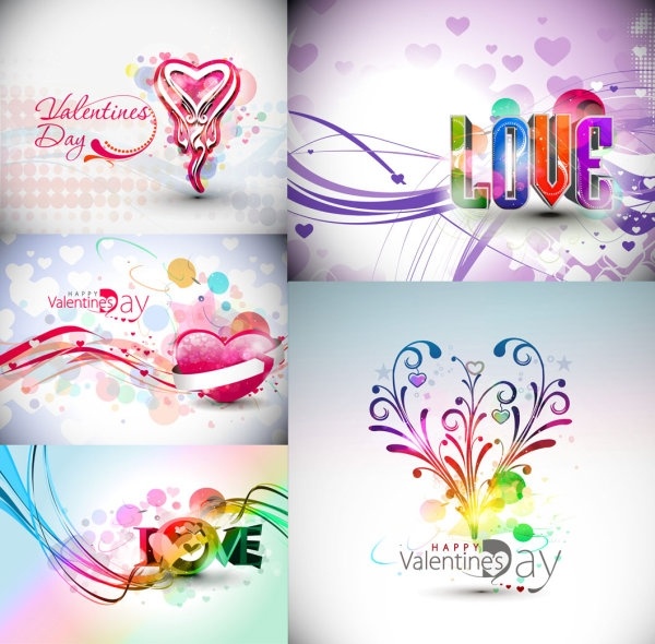 Symphony valentine day decorations Free vector