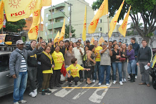 Concentração do PSOL na Vila Duzzi - SBC