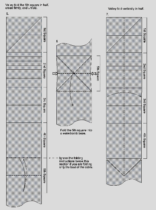 Origami Instructions King Cobra easy arts and crafts ideas