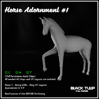 [Black Tulip] Mesh - Horse Adornment #1