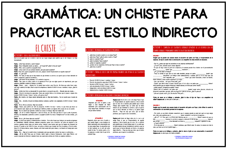 LACLASEDEELE EL CHISTE (ESTILO INDIRECTO)