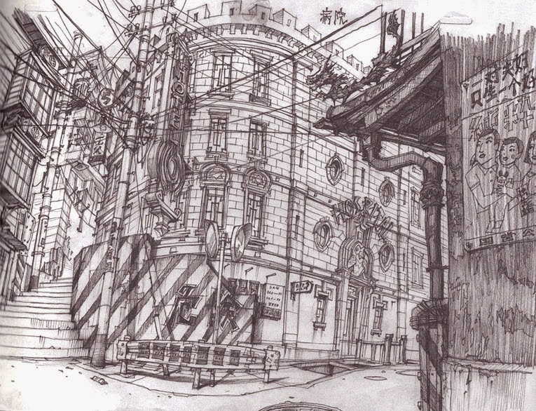 07-Teikoku-Shounen-Architectural-Drawings-in-Color-and-Black-and-White-www-designstack-co