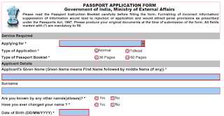 Step 1: How to fill offline form for passport image