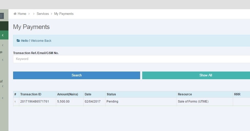 Jamb Payment Status Showing Pending How to solve the issue