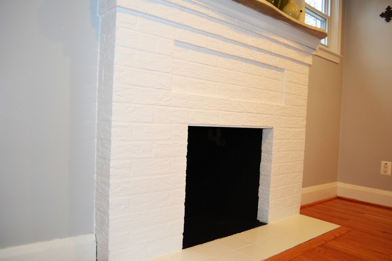 Project StayatHome Mommy Bye Bye Ugly Red Brick Fireplace