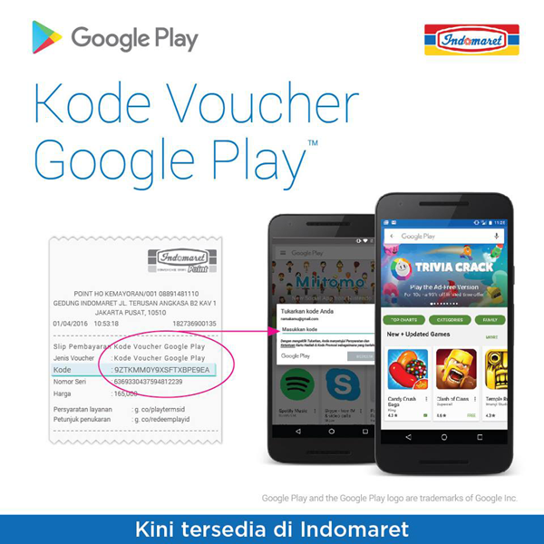 harga voucher playstore di indomaret