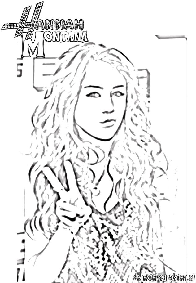 Desenhos Da Hannah Montana Para Imprimir E Colorir