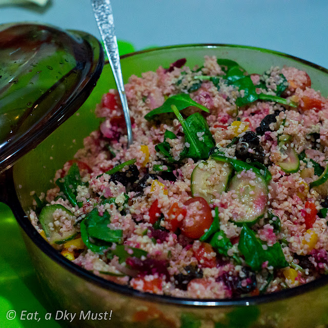 Eat, a DKY must! HomeMade Beetroot Couscous/ Quinoa Salad
