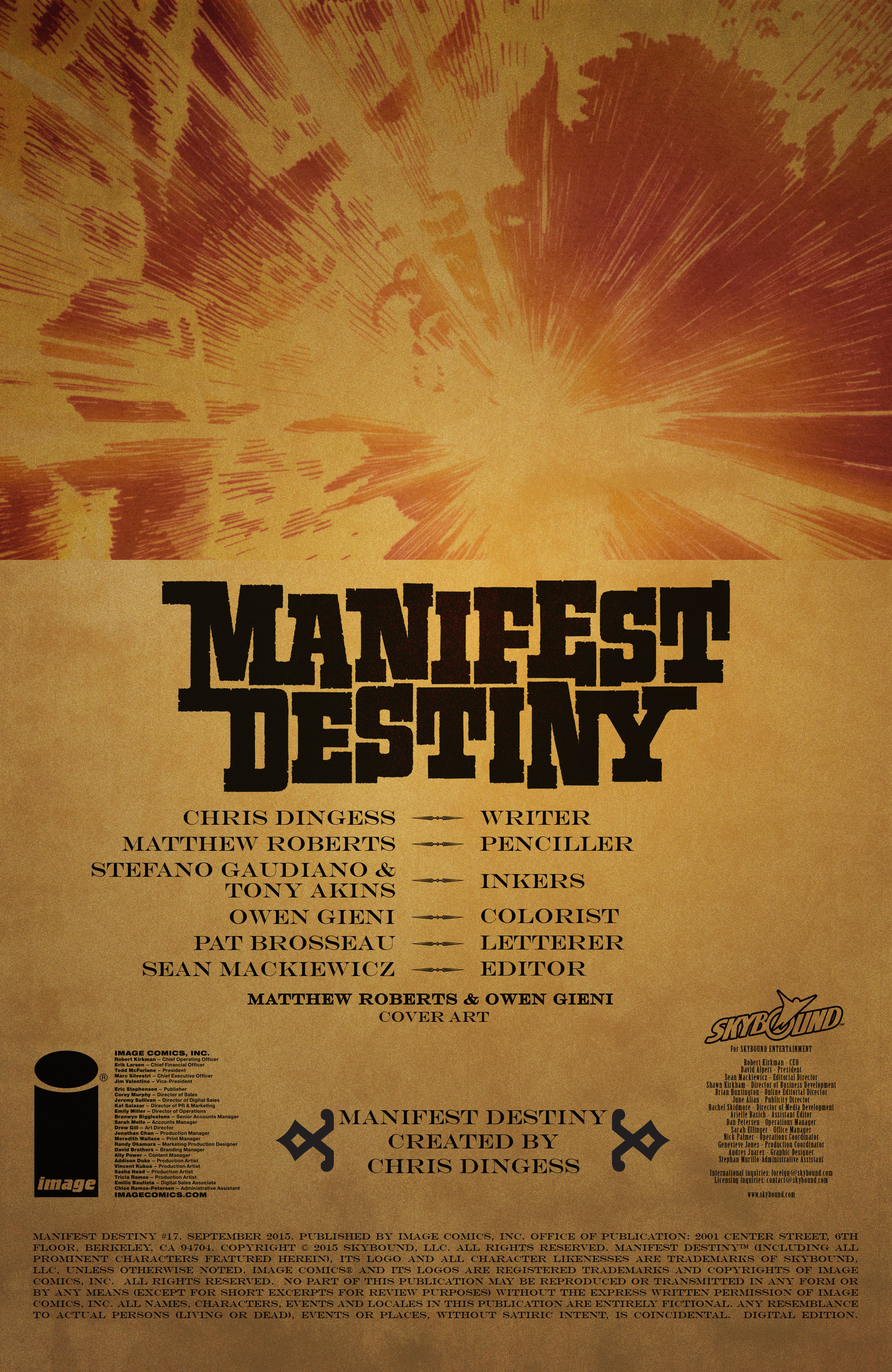 Read online Manifest Destiny comic -  Issue #17 - 2