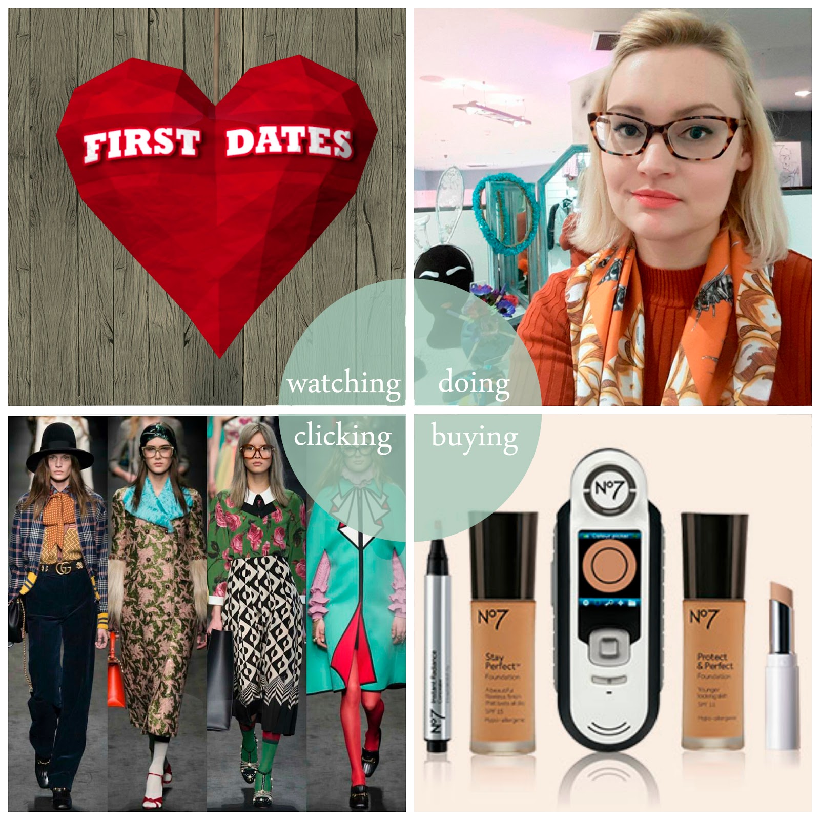Kimberley's February Round Up Kimberley's February Round Up, Blogger best bits, Scottish blogger, First Dates, Scottish Design Exchange, No 7 Match Made foundation, GucciGucci