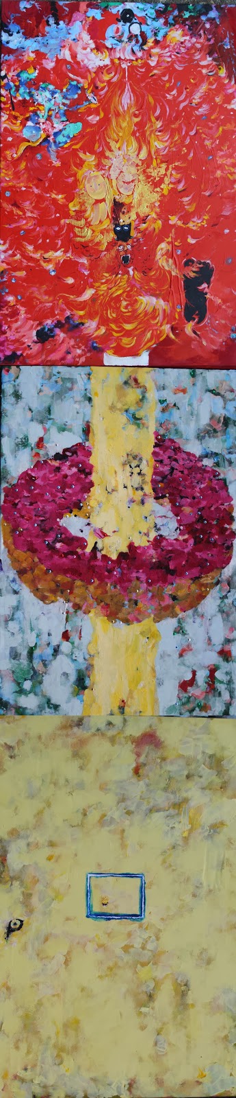 Mary: Father, Son and Holy Spirit, Oil Paint, Spring 2013