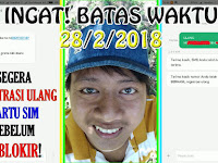 Ayo Registrasi Ulang KARTU SIM Cantik Anda Sebelum 28 Februari 2018 Agar Tidak Diblokir | TIPS TUTORIAL CARA Ayo Registrasi Ulang KARTU SIM Cantik Anda Sebelum 28 Februari 2018 Agar Tidak Diblokir | TIPS TUTORIAL CARA