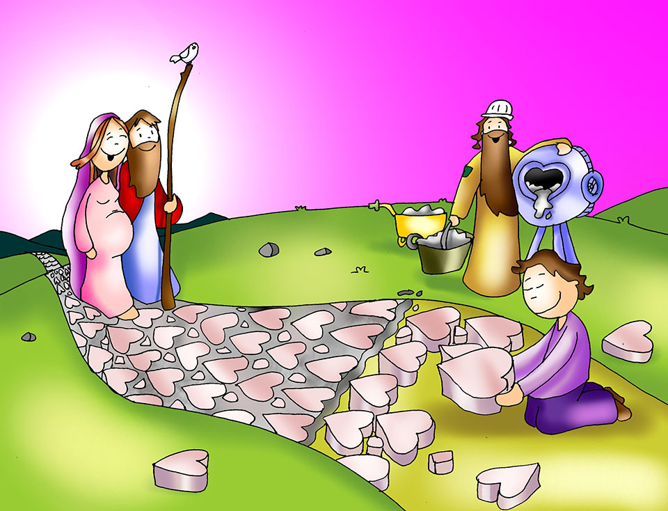 Compartiendo por amor Dibujos Adviento