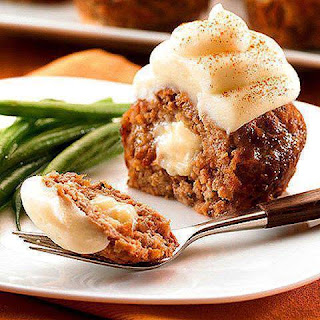 MEAT LOAF CUPCAKES WITH MASHED POTATOES!