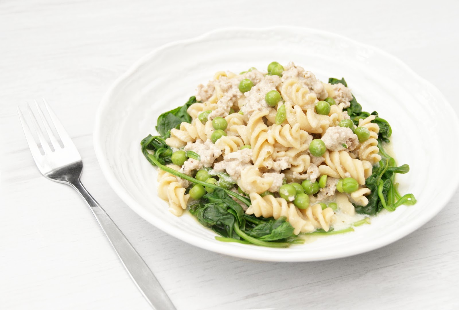 Light Alfredo Pasta with Spinach and Peas A Blackbird's Epiphany UK