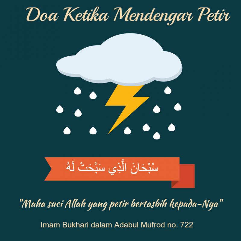 Adab Dan Doa Saat Mendengar Petir