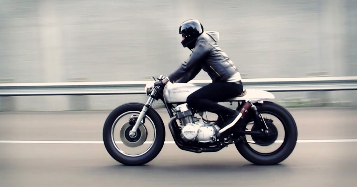 Байкер на Honda CB 750