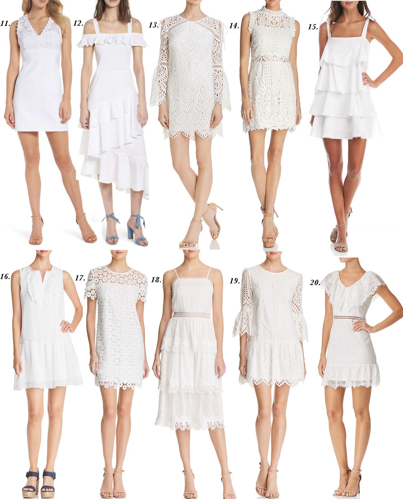 Twenty Amazing White Dresses - Something Delightful Blog