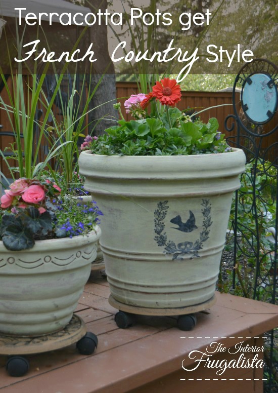 Terracotta Pots Get French Country Style | The Interior Frugalista