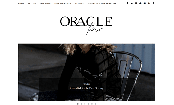 Oracle Blogger Template