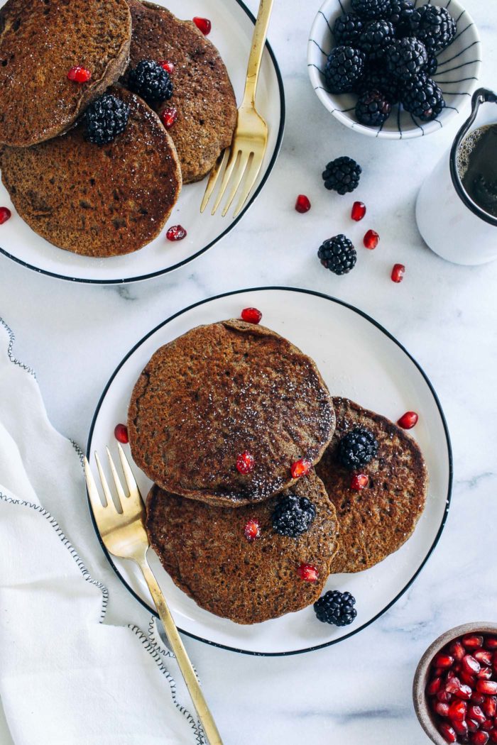 VEGAN BUCKWHEAT GINGERBREAD PANCAKES My Favorite food and Recipe