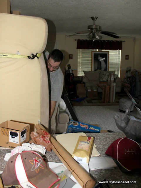 Moving a bed in a box