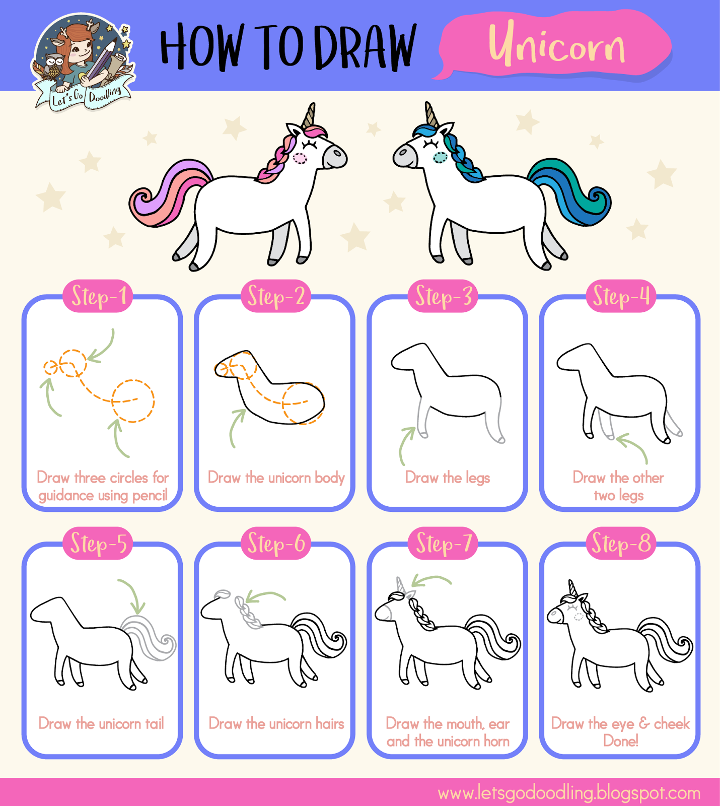 How To Draw Unicorn Easy Step By Step Drawing Tutorial