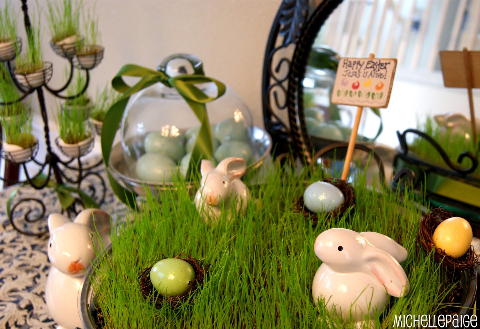 michelle paige blogs: Easter Garden and Grass Growing michelle paige blogs Easter Garden and Grass Growing
