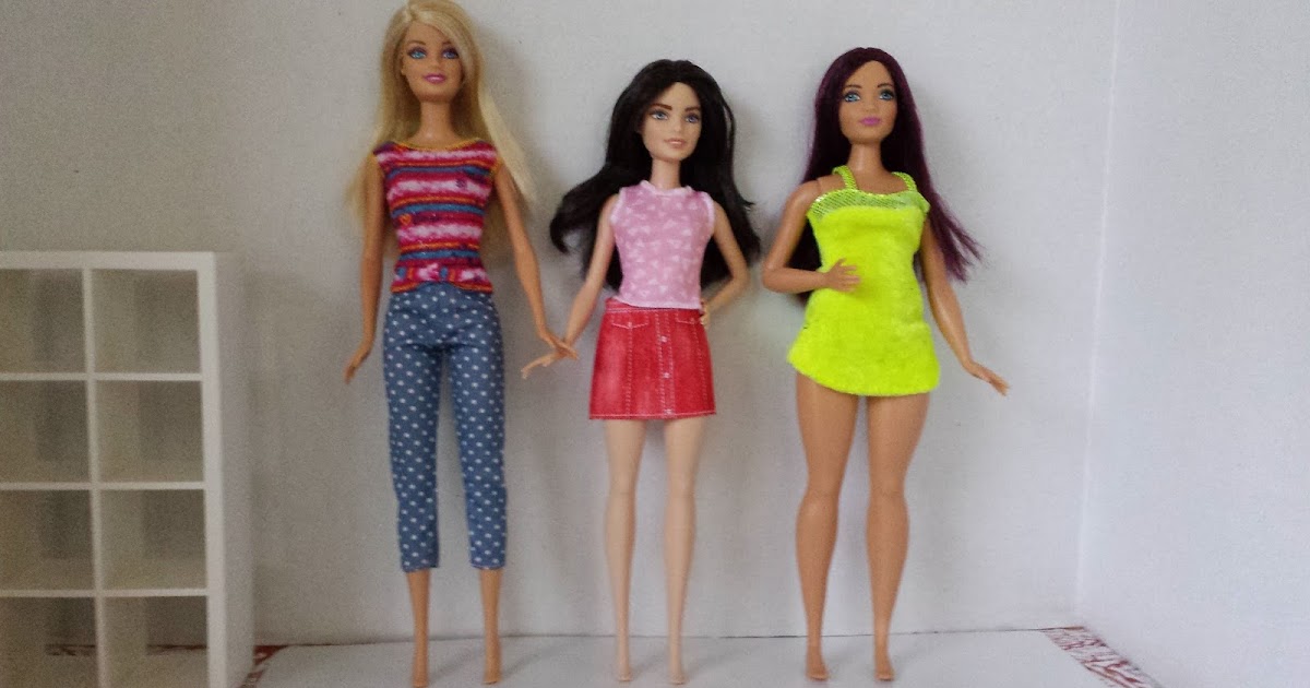 Jinglebat's Dolls: Barbie Fashionista new body comparisons - Curvy ...