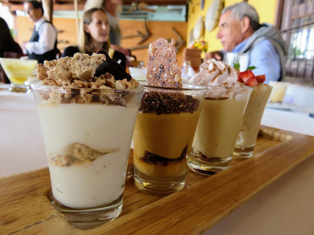 Dessert sampler at lunch at Huaca Pucllana on our Lima Gourmet Company Food Tour